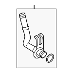 LR183050 - Engine: Water Feed Tube for Land-Rover Image image