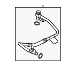 LR175459 - Engine: Oil Feed Tube for Land-Rover Image image