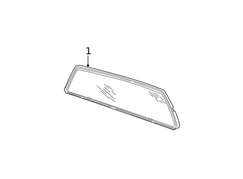 Glass & Hardware - Back for 2000 Chevrolet K2500 Pickup #0
