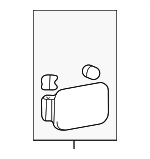 695103D001A - Body: Fuel Door for Hyundai Image