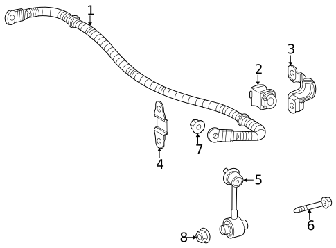 Stabilizer Bar & Components for 2021 Toyota Highlander #2