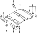 F7CZ5429024AAE - Body: Coat Hook for Ford: Escort | Mercury: Tracer Image