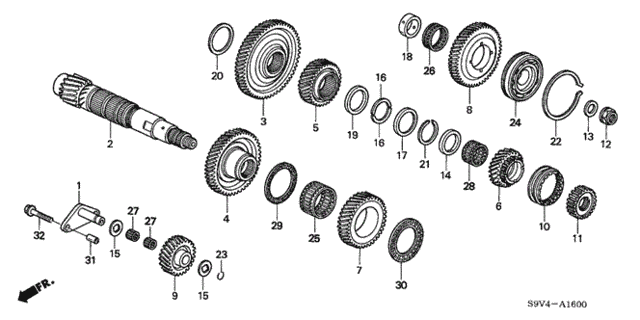 AT Countershaft ('06-) for 2006 Honda Pilot #0