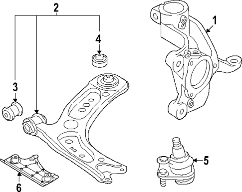 Suspension Components for 2022 Volkswagen Golf R #1