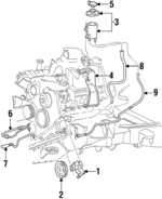 XL1Z3490AA - Steering: Power Steering Reservoir Bracket for Ford Image image
