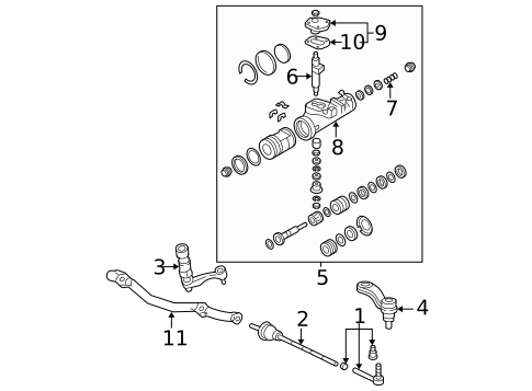 Steering Gear & Linkage for 2017 GMC Savana 2500 #1