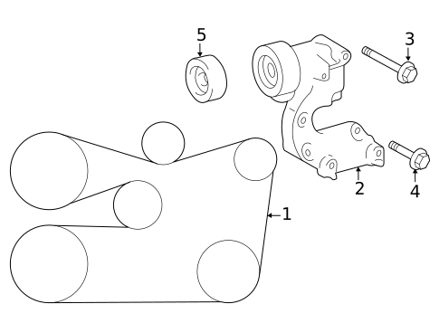 Belts & Pulleys for 2013 Lexus GS450h #0