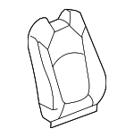 20865072 - : Ebony Passenger Seat Back Cover for GM Image