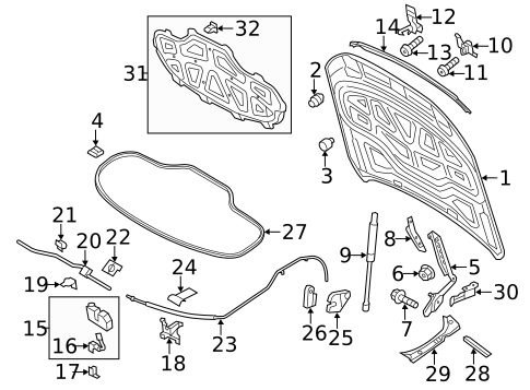 Hood & Components for 2013 Audi A8 Quattro #0