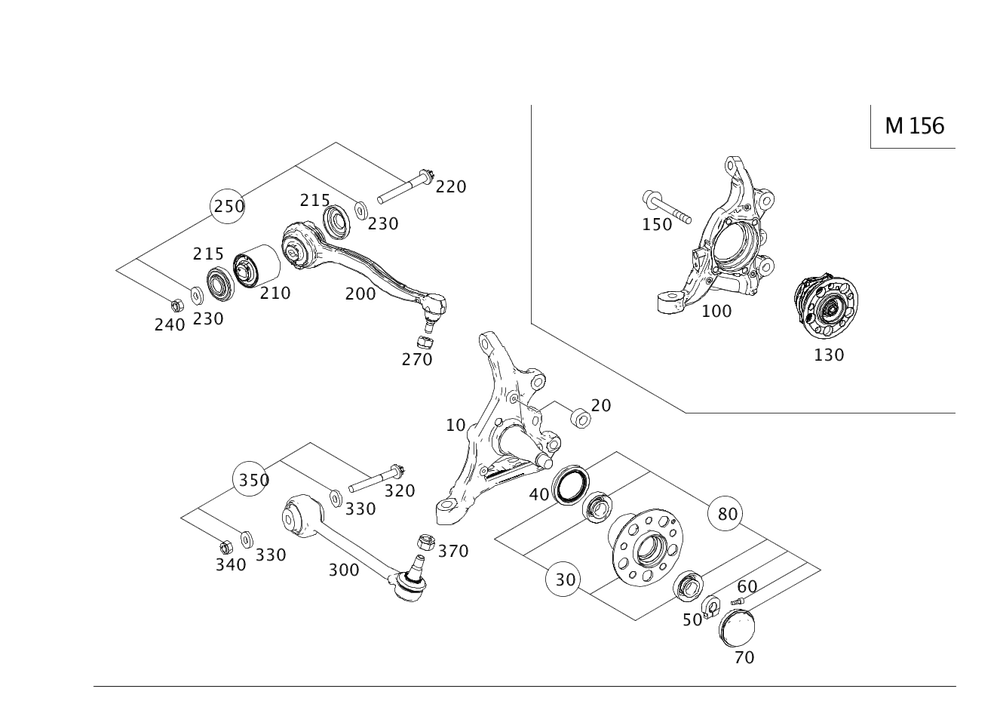204-330-01-07 - Transverse Control Arm 2012 Mercedes-Benz