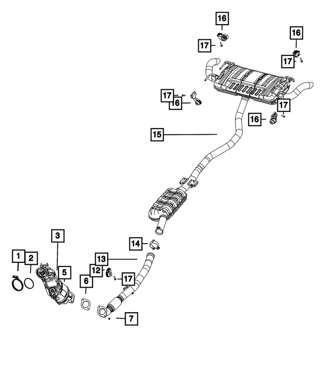 68381451AC - Exhaust: Exhaust Clamp for Mopar Image
