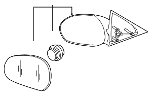 8L8Z17682CA - Body: Door Mirror for Ford Image