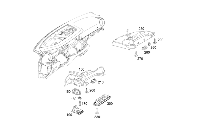 9907006 - Panelling: Pan Head Screw W Collar for Mercedes-Benz Image image
