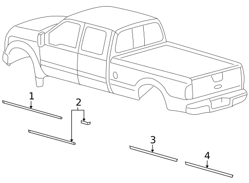 Stripe Tape for 2010 Ford F-250 Super Duty #1