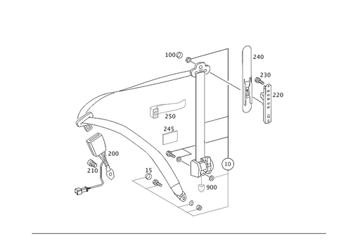 Front Seat Safety Belt for 2015 Mercedes-Benz G63 AMG #0