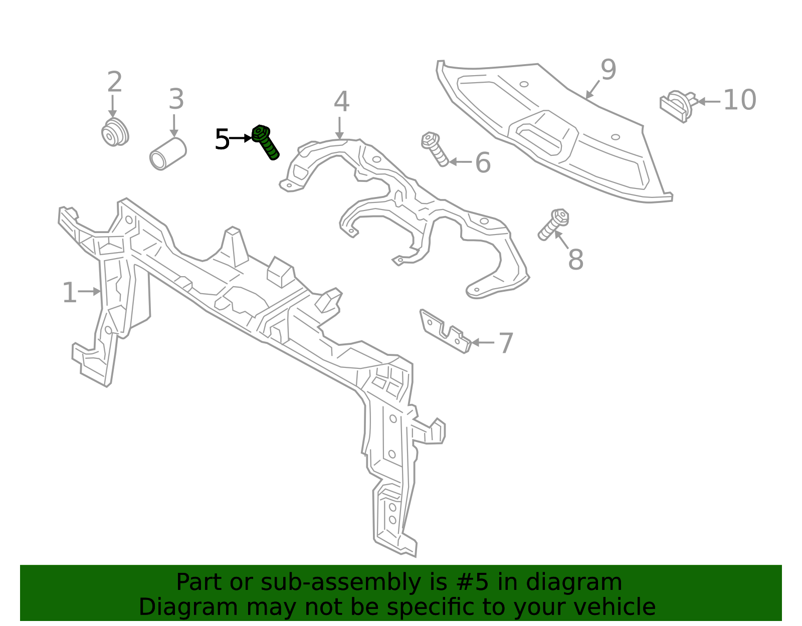 Upper Reinforced Bolt - Porsche (N-911-572-02)