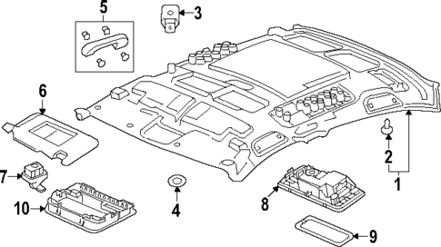 Interior Trim - Roof for 2023 Honda Accord #1