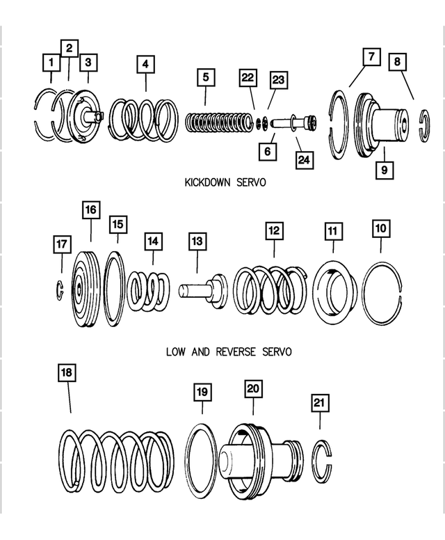 3410444 - Automatic Transmission 4 Speed: Kickdown Servo Piston Spring for Mopar Image