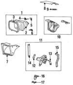 MB509653 - Electrical: Headlight Motor for Dodge: Conquest Image