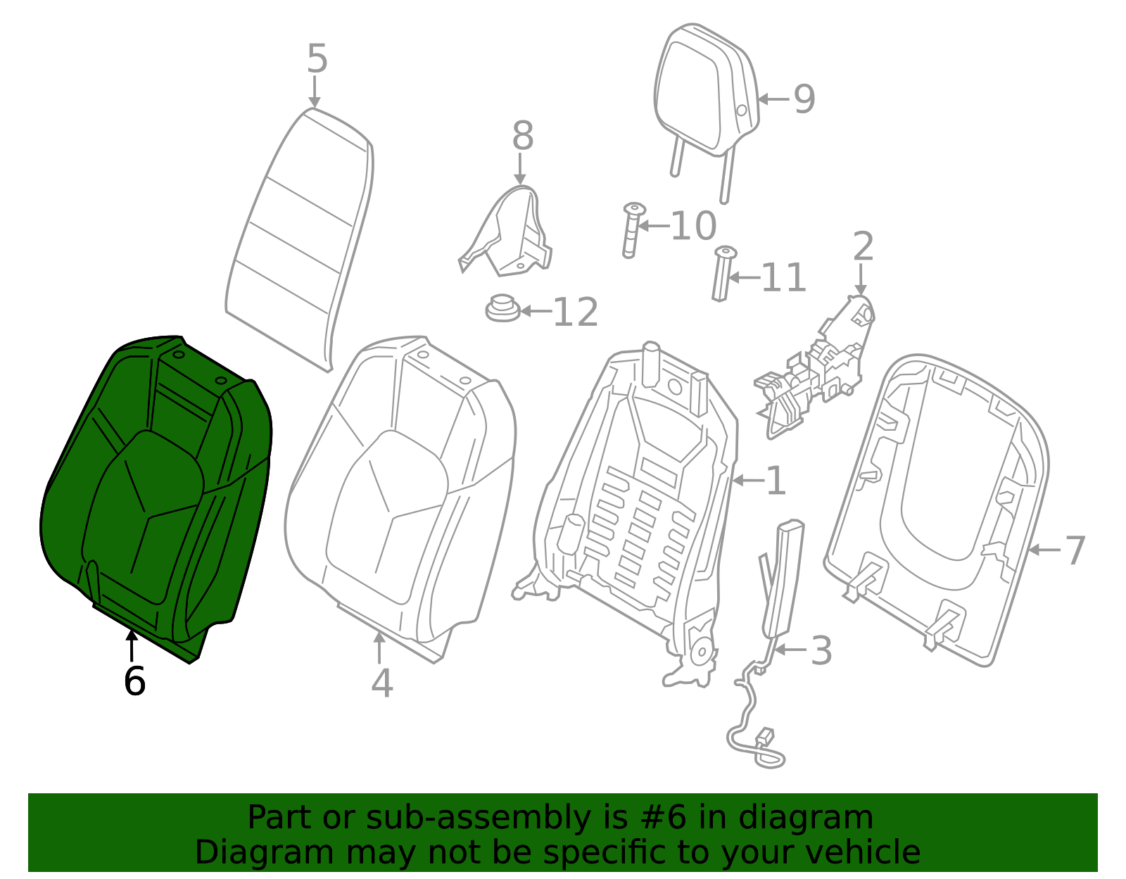Seat Back Cover - Porsche (9Y0-881-805-BT-OX3)