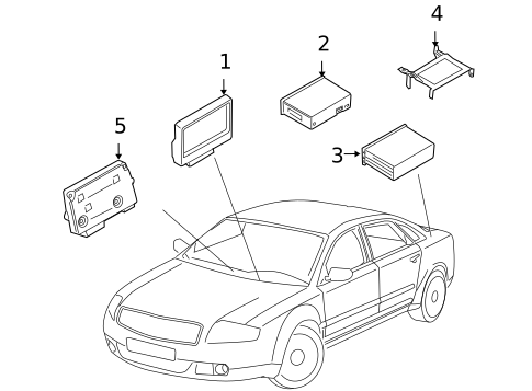 Navigation System Components for 2007 Audi A8 Quattro #0