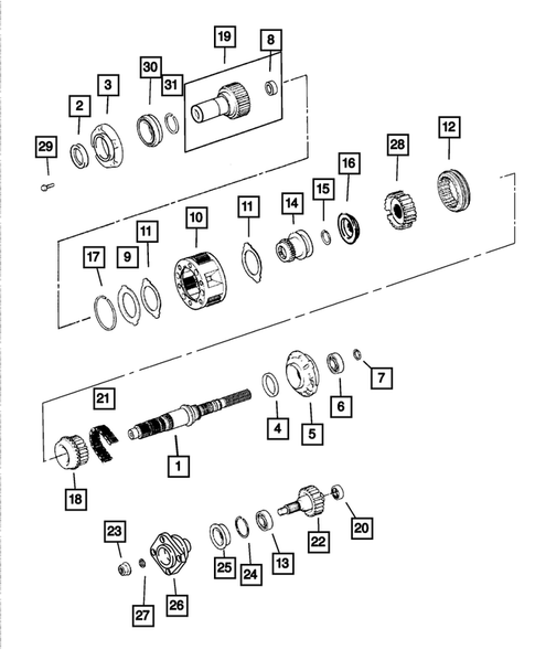 Gear Train for 2002 Dodge Durango #0