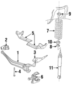 F57Z3007A - Suspension: Axle Beam for Ford: Ranger Image