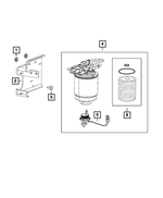 68163792AE - Fuel: Fuel/water Separator Bracket for Mopar Image