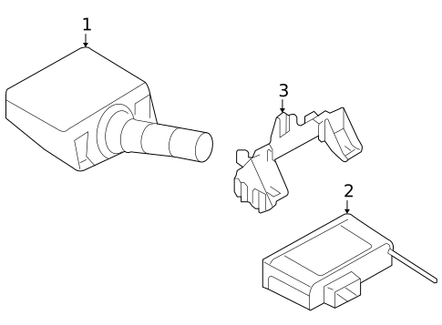 Tire Pressure Monitor Components for 2008 Saturn Astra #0