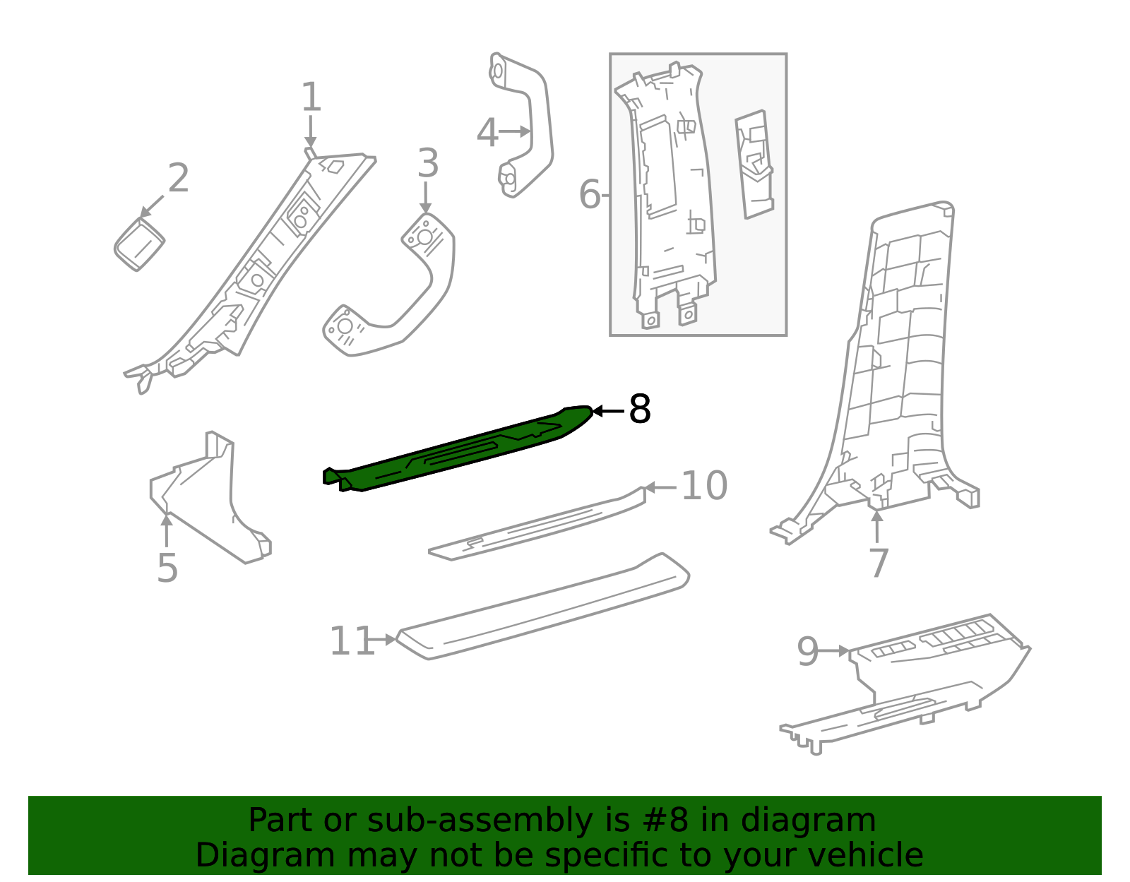 2025 Toyota 4Runner Door Sill Plate 67913-35050-C0 | Toyota Parts Center