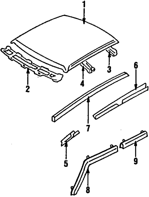 Roof for 1986 Mazda 626 #1