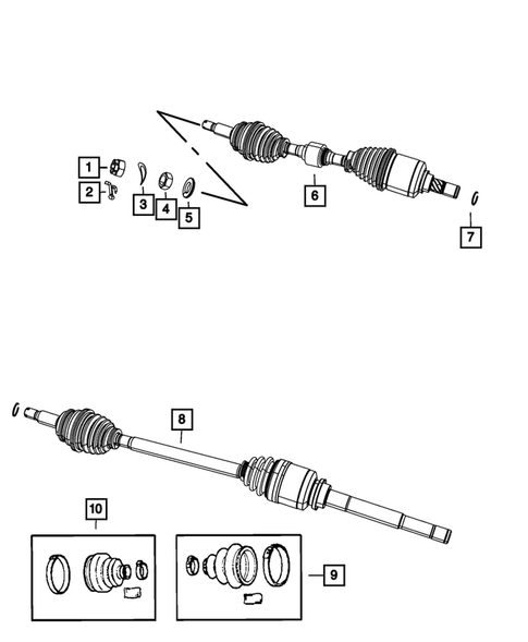 Front Axle Drive Shafts for 2014 Jeep Compass #0