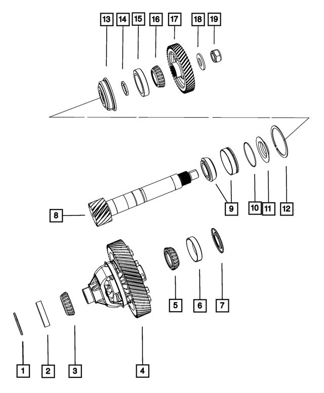5078592AB - 4-Speed; Automatic VLP Transaxle: Transaxle Differential for Mopar Image image