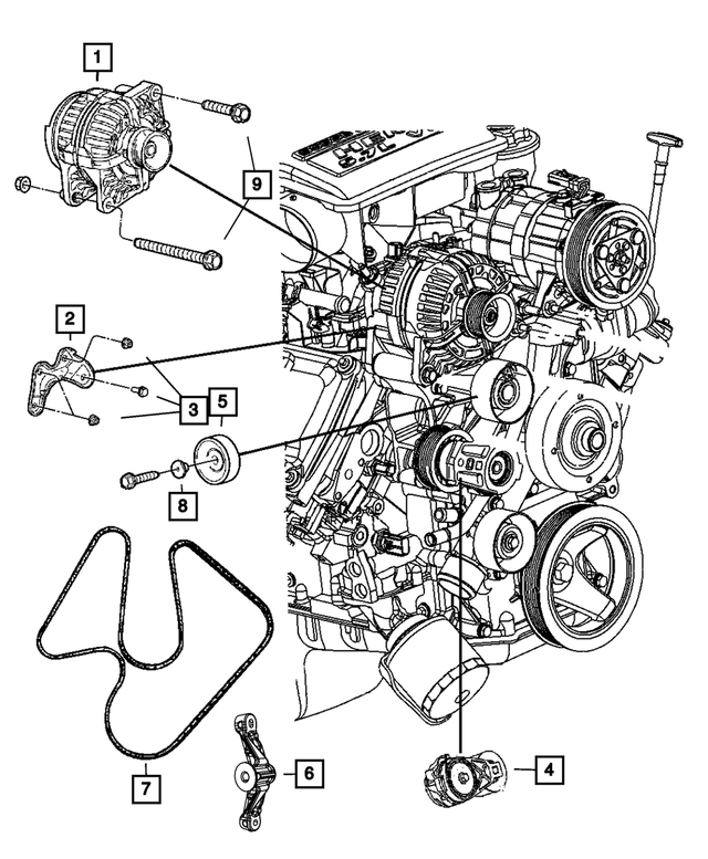 4801632AA - : Engine Generator for Mopar Image