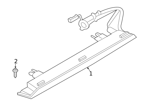 High Mounted Stop Lamp for 2016 BMW X5 #0