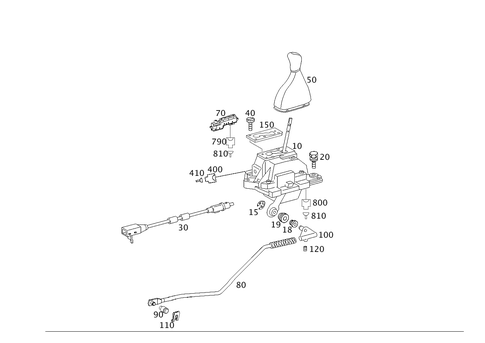 Floor Shift, Automatic Transmission for 1999 Mercedes-Benz E 320 #0