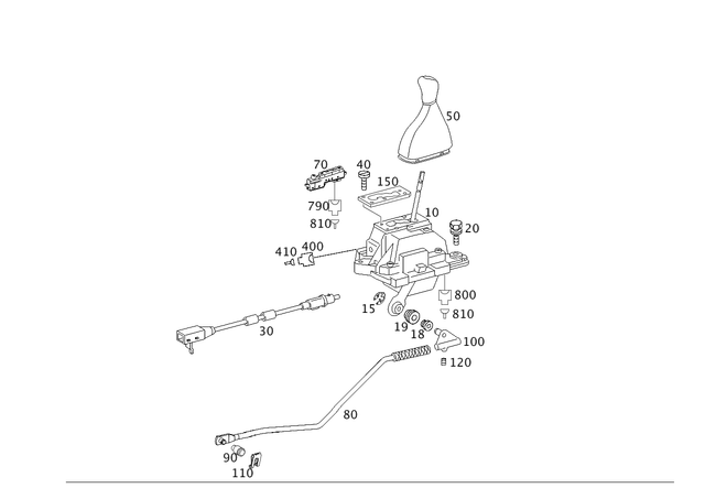 2112676324 - : Center Gearshift for Mercedes-Benz: E320, E500 Image