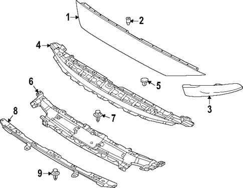 Grille & Components for 2025 Mazda CX-70 #1