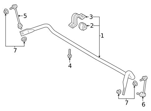 Stabilizer Bar & Components for 2021 Volvo V90 Cross Country #2