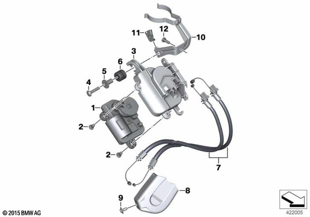 18518561751 - Exhaust System: Kit, Bowden Cable, Exhaust Flap -  for BMW-Motorrad Image