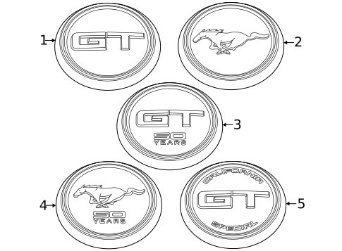 Exterior Trim - Trunk for 2017 Ford Mustang #2