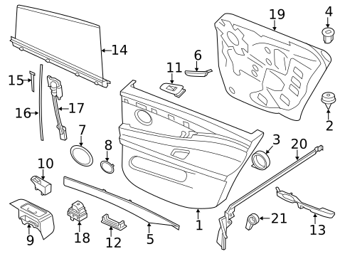 Front Door for 2011 BMW 550i GT #3