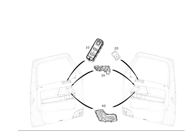 1679059803 - Electrical System: Switch Block for Mercedes-Benz: 180A, 180b, 220a, A220, A35 AMG, EQB 250+, EQB 300, EQB 350, G500, G550, G580, G63 4x4 Squared AMG, G63 AMG, GLA250, GLA35 AMG, GLA45 AMG, GLB250, GLB35 AMG, GLE350, GLE450, GLE450e, GLE53 AMG, GLE580, GLE63 AMG S, GLS450, GLS580, GLS63 AMG, Maybach GLS600 Image image