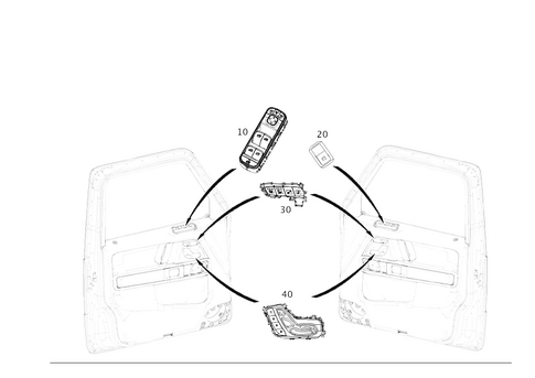 Switch in Front Door Lining for 2020 Mercedes-Benz G 550 #0