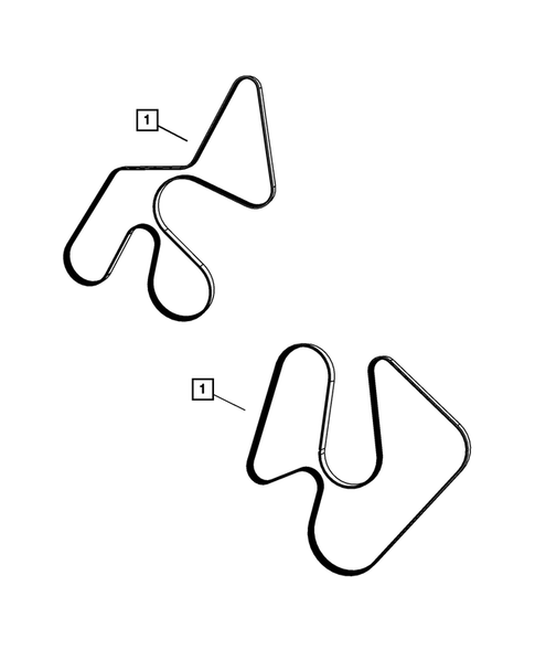 Drive Belts for 2007 Dodge Nitro #1