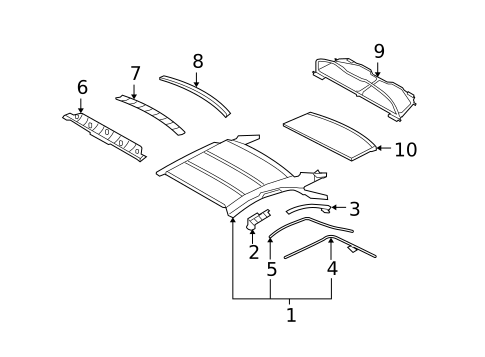 Interior Trim - Top for 2015 INFINITI Q60 #0