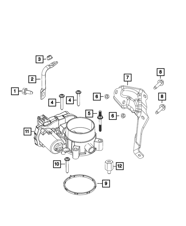 6511002AA - Fuel: Hex Flange Head Bolt for Mopar Image