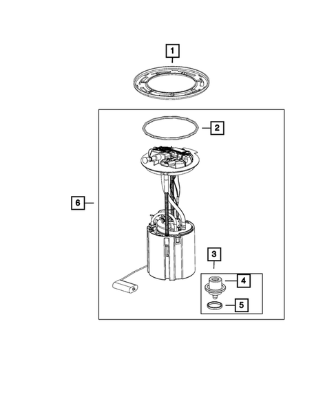 Fuel Pump and Sending Unit for 2018 Ram 1500 #0