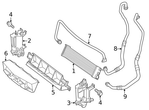 Oil Cooler for 2016 Mercedes-Benz E63 AMG S #0