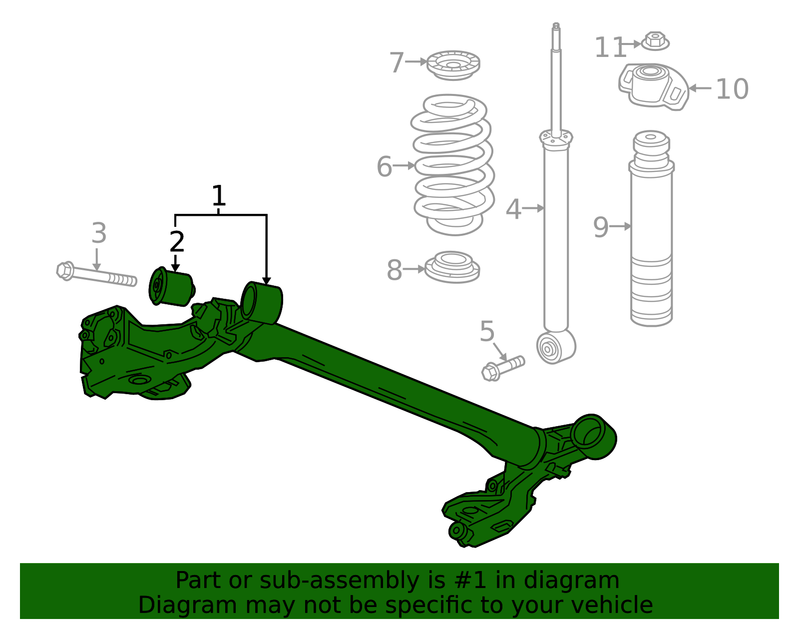 2014-2016 Chevrolet Spark EV Rear Axle 95133287 | OEM Parts Online